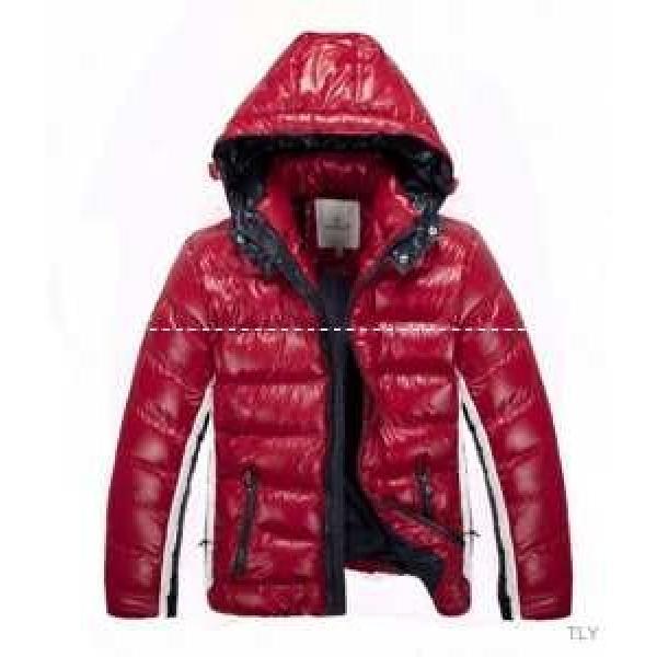 モンクレール MONCLER メンズ ダウンジャケット 赤_...