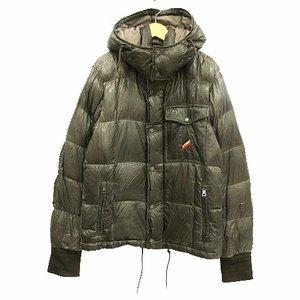 モンクレール MONCLER CEZANNE セザンヌ ダウン ジャケット コート フード スタンドカラー ジップアップ カーキ メンズ 通販