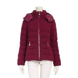 モンクレール MONCLER ダウンジャケット ツイード 紫 1 アウター ワンポイント S 46968 ウール ASTERE GIUBBOTTO レディース【中古】【ベクトル 古着】 :114-201809040279:ブランド古着販売のベクトル - 通販ショッピング
