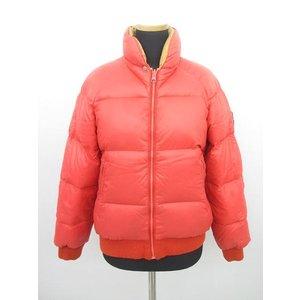 モンクレール MONCLER スキー リバーシブル ロゴ ダウン ジャケット ブルゾン 赤 ベージュ レディース 通販 ショッピング