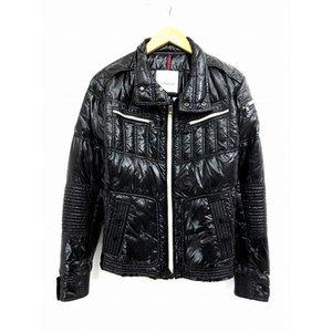 モンクレール MONCLER ライダースバイカーダウンジャケット BERRIAT ベリア ナイロン 黒 ブラック ☆激安★ メンズ 通販 ショッピング