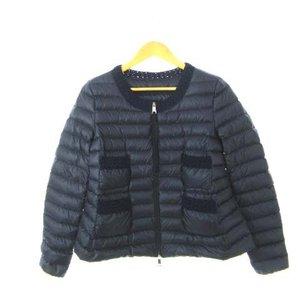 モンクレール MONCLER パルミエ Palmier ダウンジャケット ノーカラー ブルゾン アウター 紺 ネイビー 1 レディース【中古】【ベクトル 古着】 :103-201808130409:ブランド古着販売のベクトル - 通販ショッピング