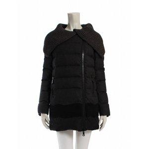 モンクレール MONCLER ダウンコート グレー 黒 XS アウター 0 ウール100% フェザー OCELOT 49923 レディース【中古】【ベクトル 古着】 :114-201711281062:ブランド古着販売のベクトル - 通販ショッピング