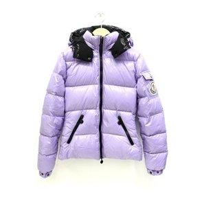 モンクレール MONCLER ダウンジャケット アウター フード付 ショート丈 紫 0 パープル ☆AA★ /Z レディース【中古】【ベクトル 古着】 :059-201806300106:ブランド古着販売のベクトル - 通販ショッピング