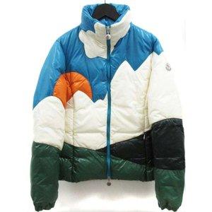 モンクレール MONCLER シャモニー CHAMONIX ダウンジャケット 限定カラー マルチ ブルー クリーム オレンジ グリーン ナイロン ワッペン レディース