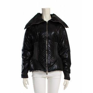 モンクレール MONCLER ダウンジャケット黒 ブラック 茶タグ S アウター 無地 1 CAMILLE VESTE コットン 綿 レディース【中古】【ベクトル 古着】 :114-201710301230:ブランド古着販売のベクトル - 通販ショッピング