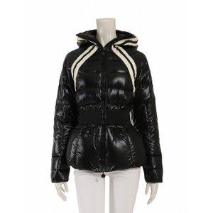 モンクレール MONCLER ダウンジャケット 黒 ブラック アイボリー XS アウター ライン 0 ナイロン100％ フェザー OREM 46379 ベルト ハンガー付き レディース :114-201802120552:ブランド古着販売のベクトル - 通販ショッピング