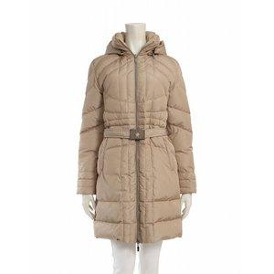 モンクレール MONCLER ダウンコート ロングコート ベージュ XXS アウター 無地 00 フェザー MONTANA 49328 ハンガー ベルト フード付き レディース【中古】 :114-201711271236:ブランド古着販売のベクトル - 通販ショッピング