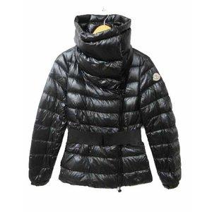 モンクレール MONCLER Sabline Asymmetric Belted Puffer Jacket サブライン ベルト付き ダウンジャケット 黒ブラック ブランド通販