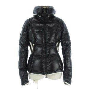 モンクレール MONCLER ダウン ジャケット スリム ボリュームカラー ライン パイピング ナイロン 黒 白 0 アウター ☆AA★ レディース【中古】【ベクトル 古着】 :002-901711100029:ブランド古着販売のベクトル - 通販ショッピング