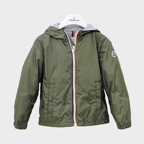 モンクレール MONCLER キッズ 子供服 NEW URVILLEPEINT フード付 ナイロン ジャケット ブルゾン カーキ