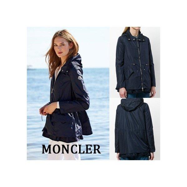 MONCLER モンクレール LOTUS フリル付 ジップアップ パーカー　ネイビー :p83kmui4iv:ahn select Yahoo!店 - 通販ショッピング