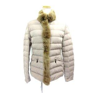 モンクレール MONCLER ダウンジャケット PERDRIX ファー装飾 ベージュ 3 D197 ☆AA★ レディース【中古】【ベクトル 古着】 :122-901806140025:ブランド古着販売のベクトル - 通販ショッピング
