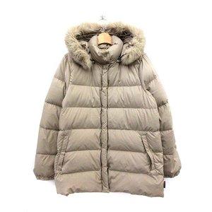 モンクレール MONCLER ダウンジャケット フード ファー 0 茶タグ グレージュ /☆G メンズ【中古】【ベクトル 古着】 :081-301804140135:ブランド古着販売のベクトル - 通販ショッピング