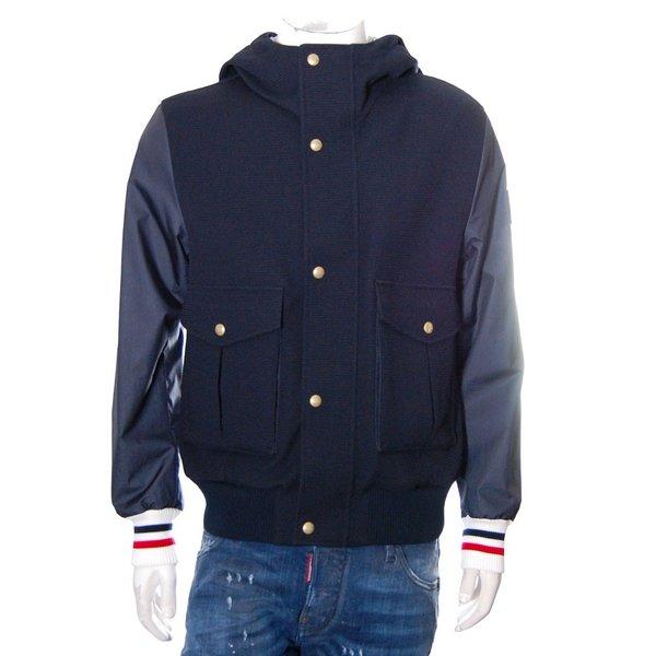 (モンクレール ガムブルー) MONCLER GAMME BLEU ウールジャケット ブルゾン ナイロン袖 切り替え 4060480-84965-778 ネイビー :4060480-84965-778:AtseiS - 通販ショッピング