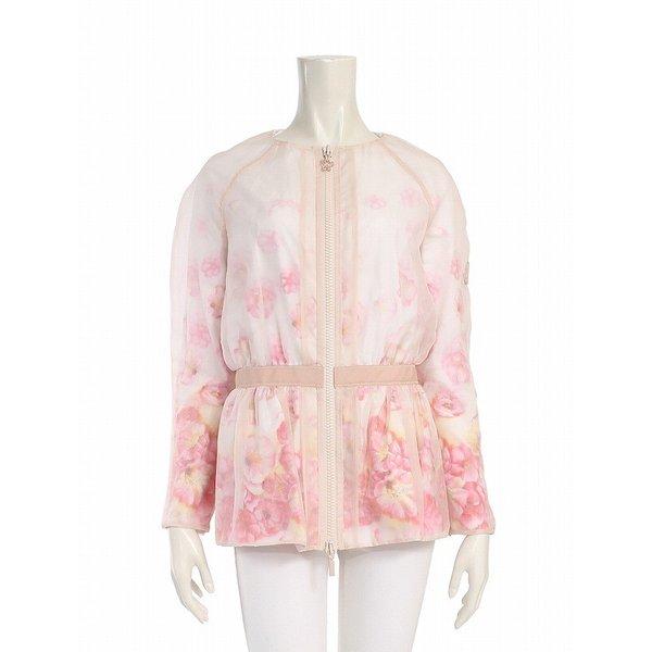 MONCLER モンクレール ブルゾン ジップアップ シルク ピンク 花柄 レディース 通販