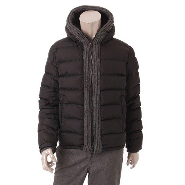 【モンクレール】Moncler　CANUT カヌート フード ニット切替 ダウン ジャケット ブラック 1 【中古】【正規品保証】40363 :40363:wwwretrojp - 通販ショッピング