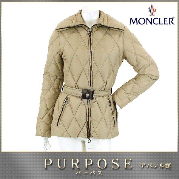 モンクレール MONCLER ダウンジャケット NORMECEN 中綿 ベルト 付き ベージュ サイズ 0 レディース :90050686:PURPOSEパーパス・ヤフー店 - 通販ショッピング