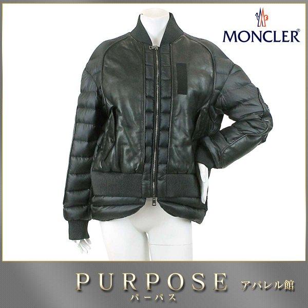 モンクレール MONCLER ダウン ジャケット ジャスミン JASUMIN レザー ナイロン ブラック サイズ 2 レディース :90043813:PURPOSEパーパス・ヤフー店 - 通販ショッピング