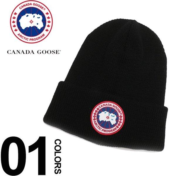 カナダグース CANADA GOOSE ニットキャップ ロゴ...