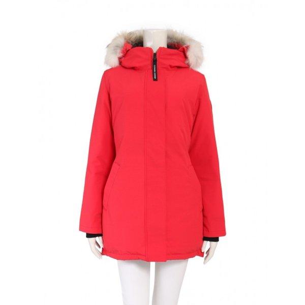 カナダグース CANADA GOOSE VICTPRIA PARKA ヴィクトリアパーカ ダウンコート 赤 ファー 3037LA レディース 中古 :239398:RECLOヤフーショップ - 通販ショッピング