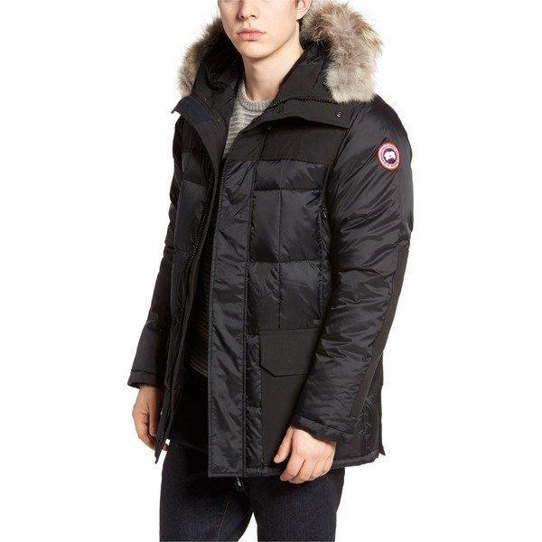 カナダグース ジャケット・ブルゾン アウター メンズ Canada Goose Callaghan Genuine Coyote Fur Trim Slim Fit Down Parka Black :36-1n0g6gkq7m-0236:asty-shop2 - 通販ショッピング