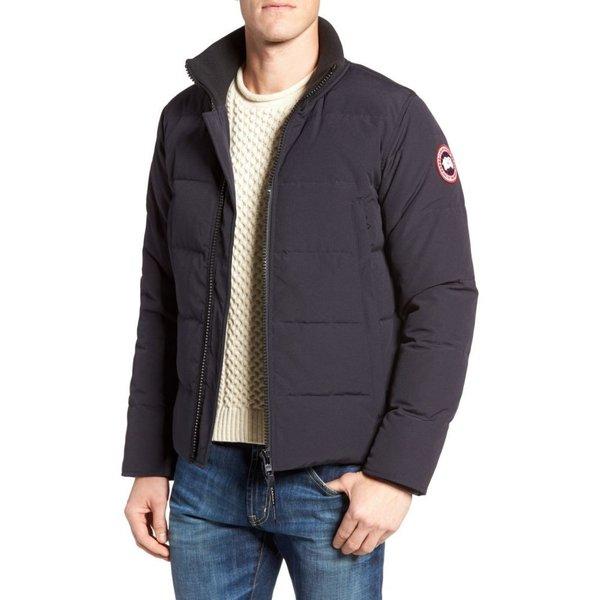 カナダグース メンズ ダウンジャケット アウター 'Woolford' Down Bomber Jacket Navy :dp3-5197565-19219:フェルマート エフ fermart ef - 通販ショッピング