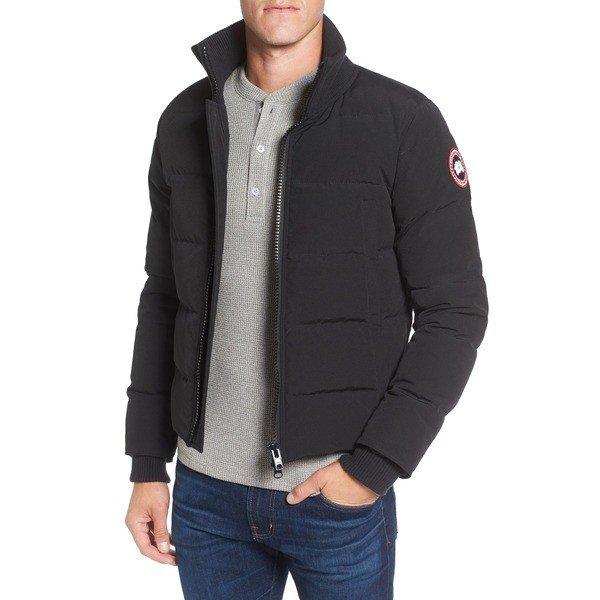 カナダグース ジャケット・ブルゾン アウター メンズ Canada Goose 'Woolford' Down Bomber Jacket Black :36-00svzygqtq-0236:asty-shop2 - 通販ショッピング