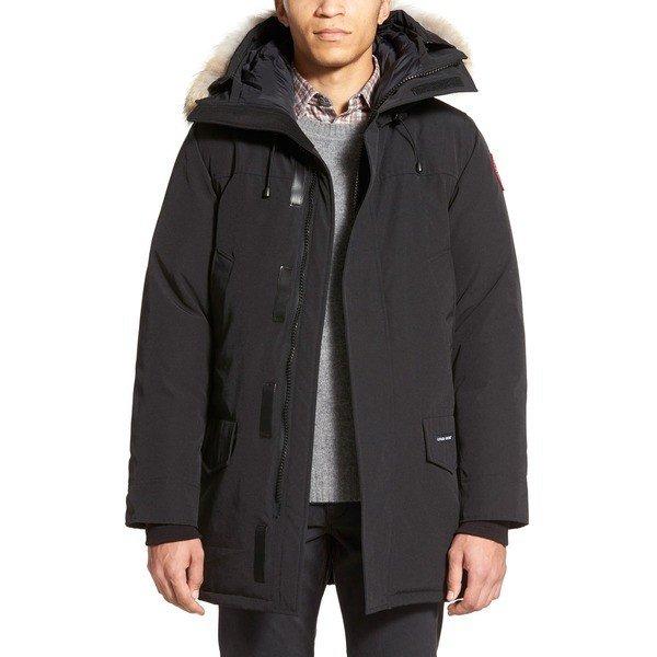 カナダグース ジャケット・ブルゾン アウター メンズ Canada Goose Langford Slim Fit Down Parka with Genuine Coyote Fur Trim Black :36-2498re1a6k-0236:asty-shop2 - 通販ショッピング