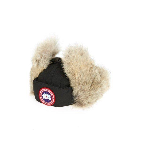 カナダグース 帽子 アクセサリー メンズ Canada Goose Down Fill Aviator Hat with Genuine Coyote Fur Trim Black :36-v60i3ydum4-0236:asty-shop2 - 通販ショッピング