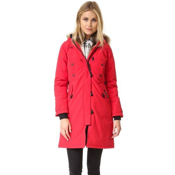 カナダグース Canada Goose レディース コート アウター Kensington Parka Red :lb-canad30105-02d:フェルマート エフ fermart ef - 通販ショッピング