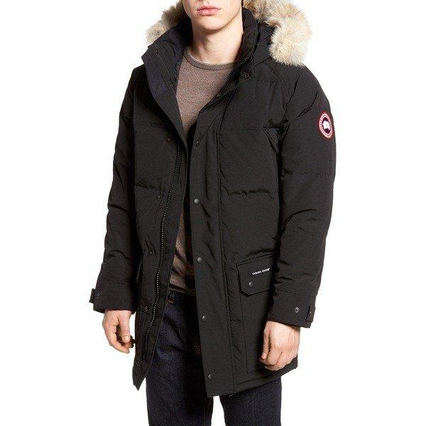 カナダグース ジャケット・ブルゾン アウター メンズ Canada Goose Emory Genuine Coyote Fur Trim Parka Black :36-2b5er79b0o-0236:asty-shop2 - 通販ショッピング