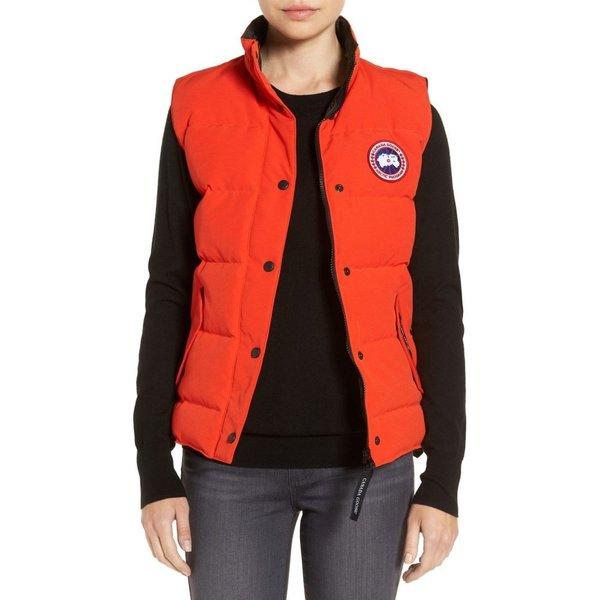 カナダグース CANADA GOOSE レディース ベスト・ジレ トップス 'Freestyle' Slim Fit Down Vest Monarch Orange :dp3-956984-585703:フェルマート エフ fermart ef - 通販ショッピング