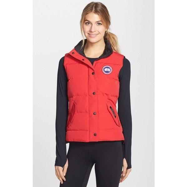 カナダグース ジャケット・ブルゾン レディース Canada Goose 'Freestyle' Slim Fit Down Vest (Online Only) Red :36-29krcek1x6-11f7:asty-shop2 - 通販ショッピング