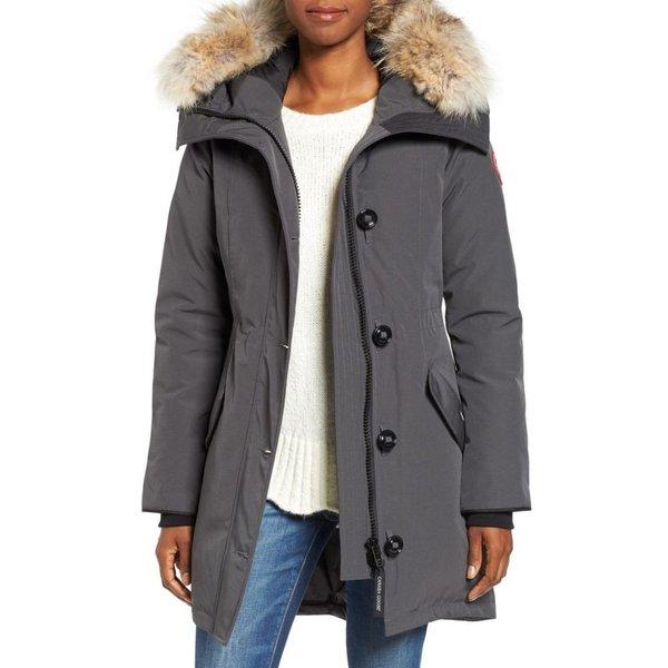 カナダグース CANADA GOOSE レディース ダウンジャケット アウター Rossclair Genuine Coyote Fur Trim Down Parka Graphite :dp3-5198834-5404:フェルマート エフ fermart ef - 通販ショッピング