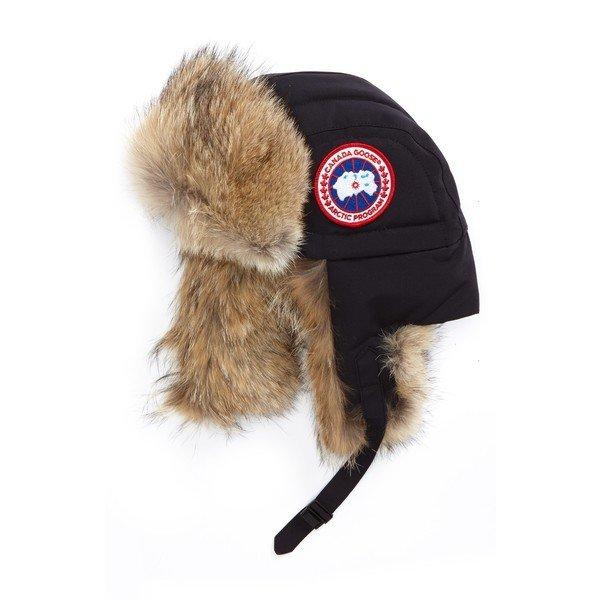 カナダグース 帽子 アクセサリー メンズ Canada Goose Down Fill Aviator Hat with Genuine Coyote Fur Trim Navy :36-0lppsitggp-0e9e:asty-shop2 - 通販ショッピング