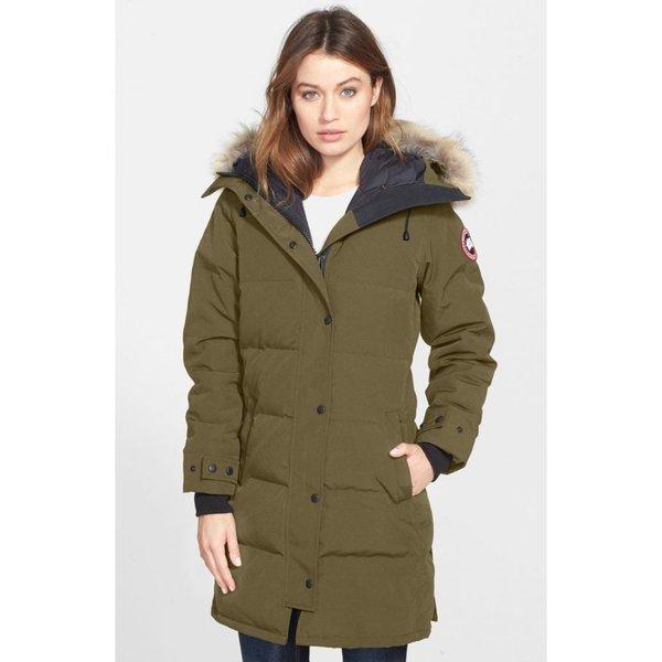 カナダグース CANADA GOOSE レディース ダウンジャケット アウター Shelburne Genuine Coyote Fur Trim Down Parka Military Green :dp3-795903-123202:フェルマート エフ fermart ef - 通販ショッピング