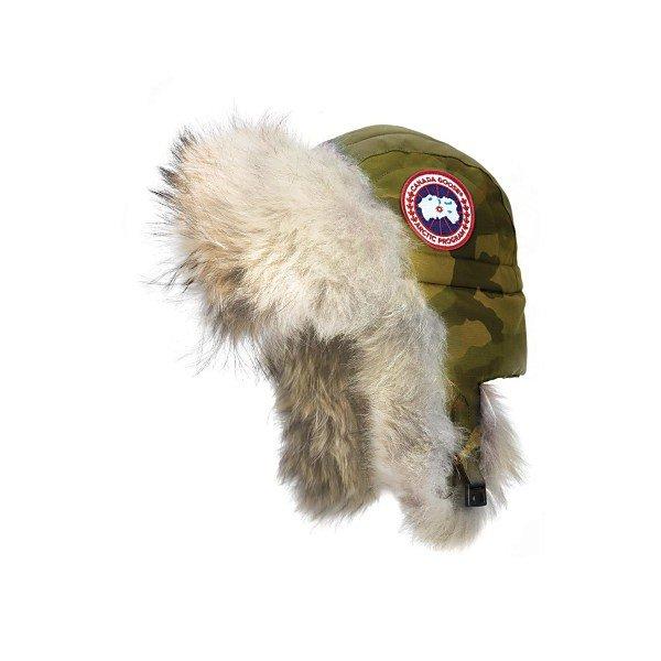 カナダグース 帽子 レディース Canada Goose Aviator Hat with Genuine Coyote Fur Trim Camo/ Military Green :36-85toh8dj4a-aiqf:asty-shop2 - 通販ショッピング