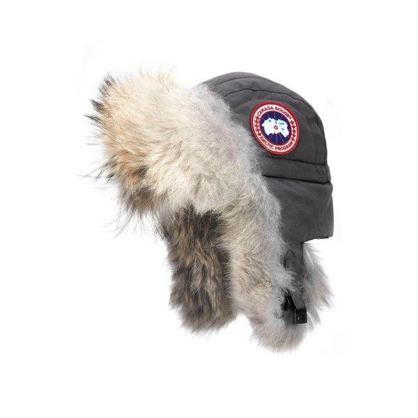 カナダグース レディース 帽子 Aviator Hat with Genuine Coyote Fur Trim Graphite :dp3-5227723-5404:フェルマート エフ fermart ef - 通販ショッピング