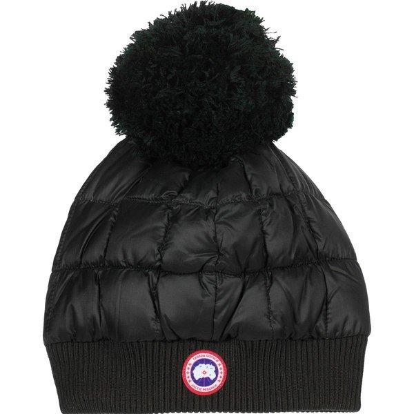 カナダグース 帽子 レディース アクセサリー Down Pom Toque - Women's Black :03-2gmnm9piys-0236:海外インポートファッション asty - 通販ショッピング