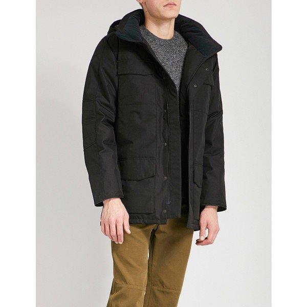 カナダグース ジャケット・ブルゾン メンズ アウター windemere hooded quilted shell-down coat BLACK_HERRINGBONE :37-mbg9khyajj-e4yl:asty-shop2 - 通販ショッピング