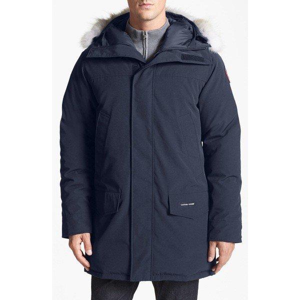 カナダグース ジャケット・ブルゾン アウター メンズ Canada Goose Langford Slim Fit Down Parka with Genuine Coyote Fur Trim Navy :36-1574txacxi-0e9e:asty-shop2 - 通販ショッピング