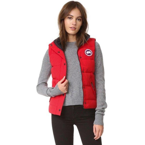 カナダグース レディース ベスト・ジレ トップス Freestyle Vest Red :lb-canad30113-02d:フェルマート fermart 1号店 - 通販ショッピング