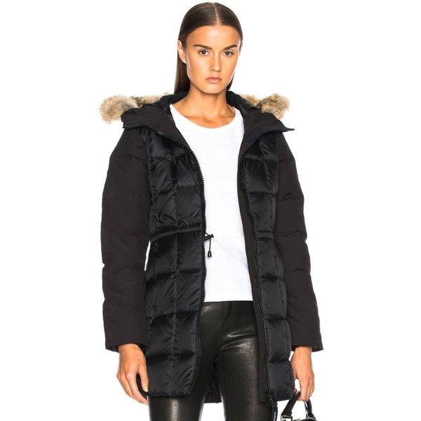 カナダグース レディース コート アウター Beechwood Parka With Coyote Fur Black :hs-cgoowo37-00e:フェルマート fermart 1号店 - 通販ショッピング