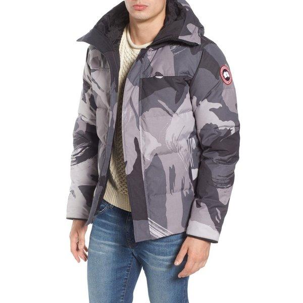 カナダグース メンズ コート アウター 'MacMillan' Slim Fit Hooded Parka Grey Brush Camo :dp3-1103561-665539:フェルマート エフ fermart ef - 通販ショッピング