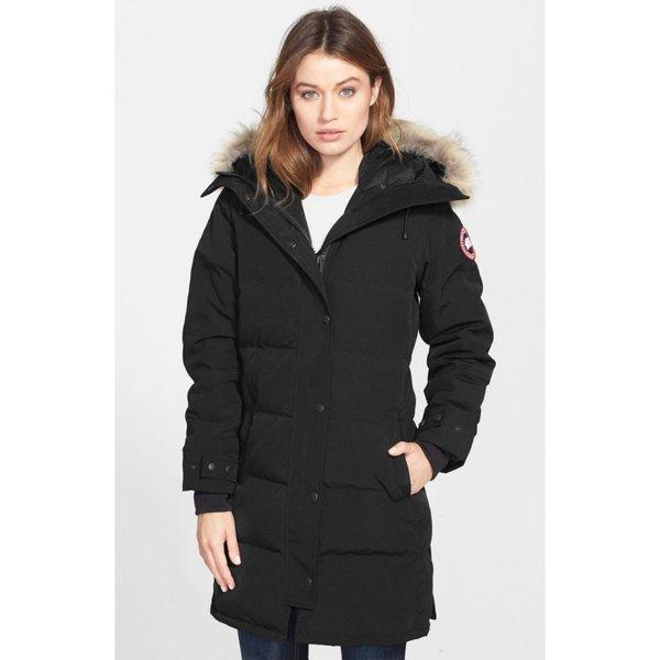 カナダグース レディース ダウンジャケット アウター Shelburne Genuine Coyote Fur Trim Down Parka Black :dp3-795903-163173:フェルマート エフ fermart ef - 通販ショッピング