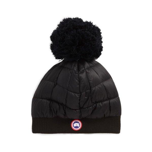 カナダグース メンズ ニット 帽子 Quilted Down Pom Beanie Black :dp3-5415181-163173:フェルマート エフ fermart ef - 通販ショッピング