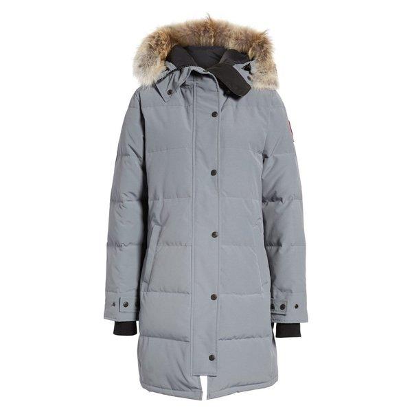 カナダグース レディース ダウンジャケット アウター Shelburne Genuine Coyote Fur Trim Down Parka Mid Grey :dp3-795903-90019:フェルマート エフ fermart ef - 通販ショッピング