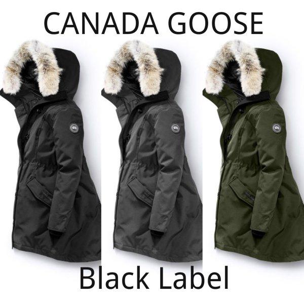 CANADA GOOSE カナダグース ROSSCLAIR PARKA Blacklabel ロスクレアパーカ ブラックレーベル BLACK/ADMIRAL BLUE レディース