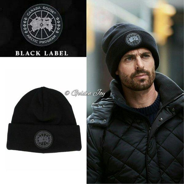 CANADA GOOSE カナダグース BLACK ユニセックス wool-watch-cap-blacklabel